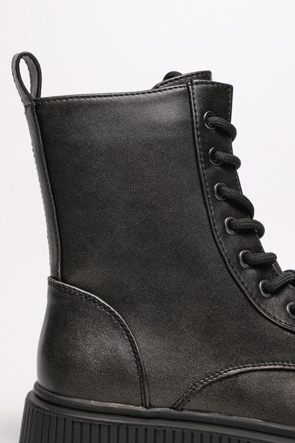 Bottines plateau à lacets - Pewter