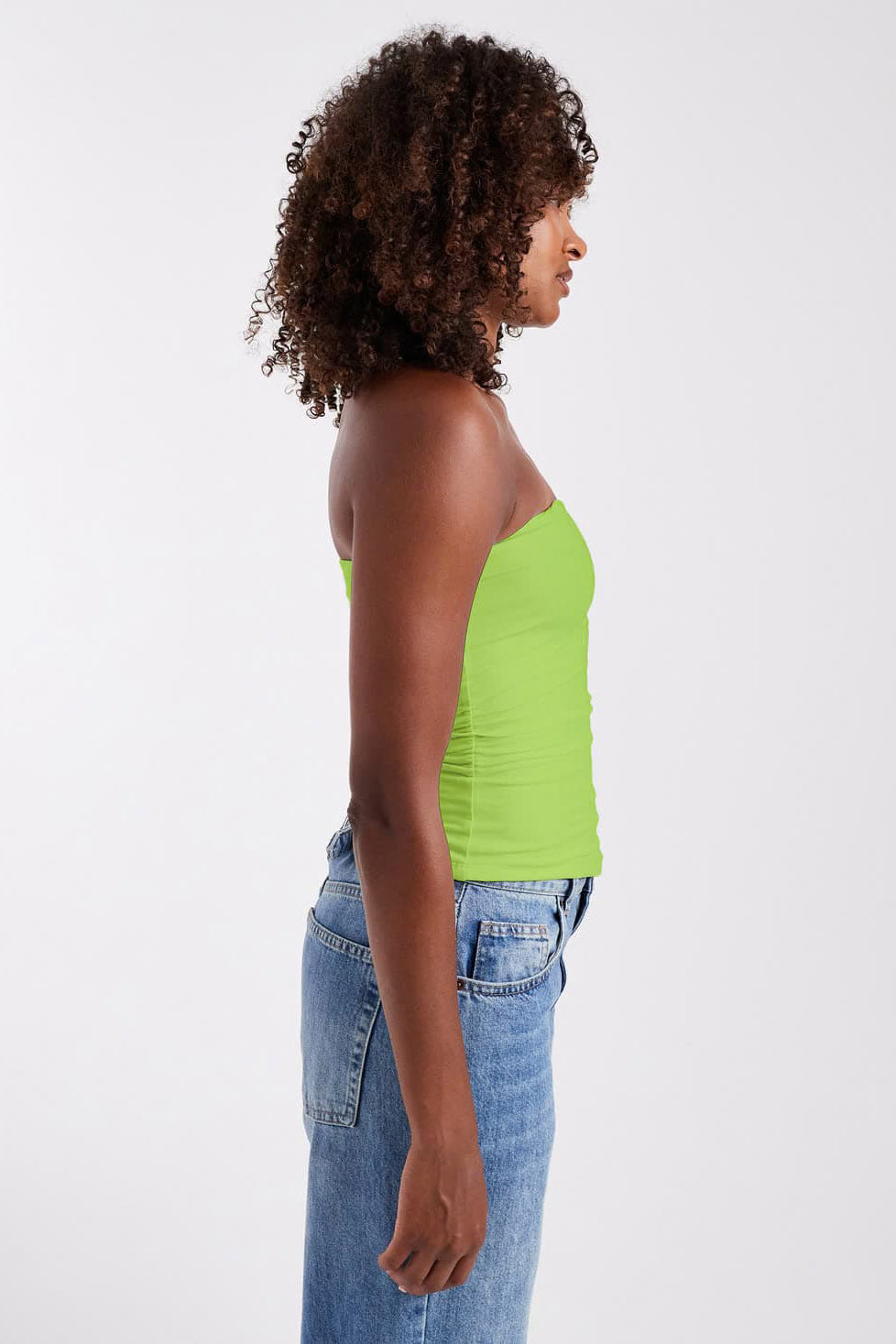 TSMADISON Asymmetrisches Bandeau-Top - Medium Green