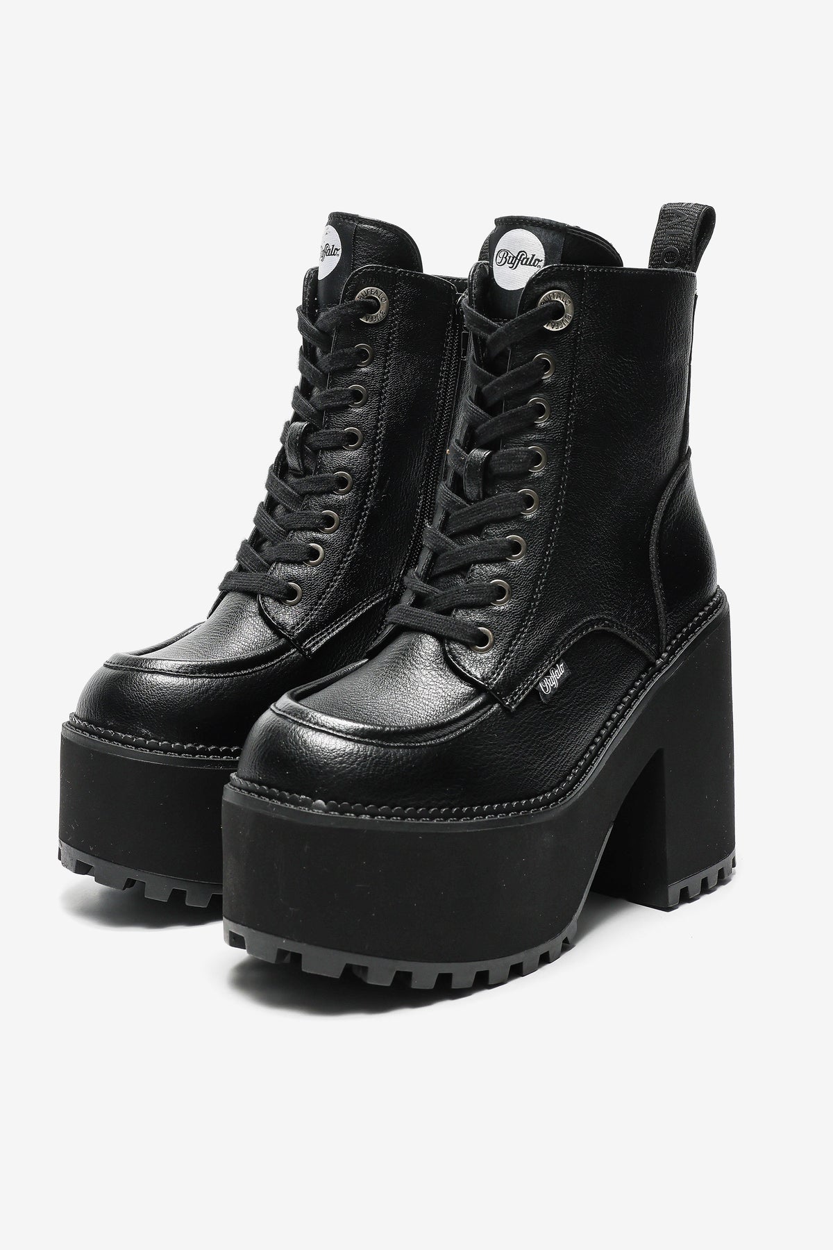 Vegan Killah winter platform ankle boots - Black