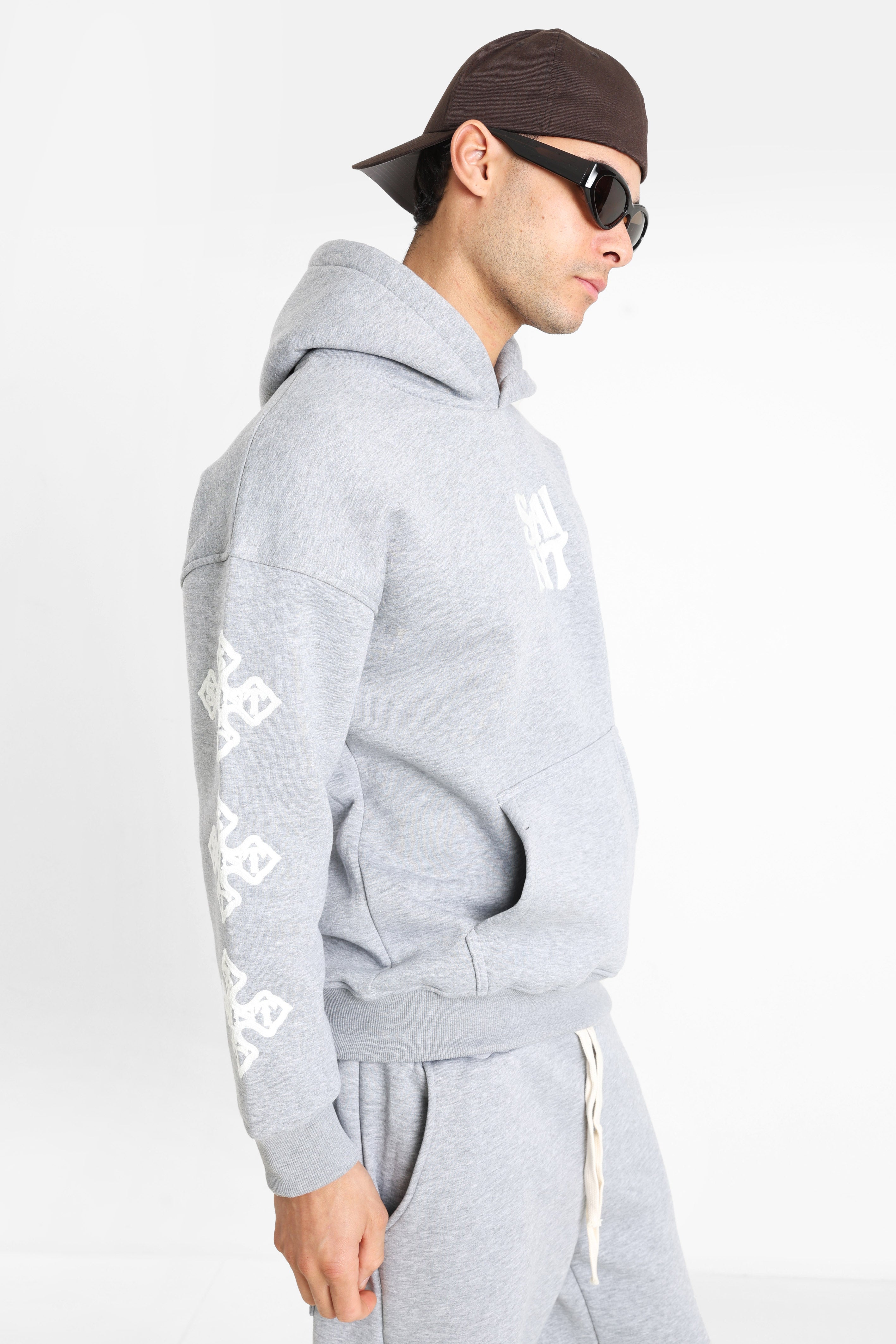 Kapuzensweatshirt - Grey