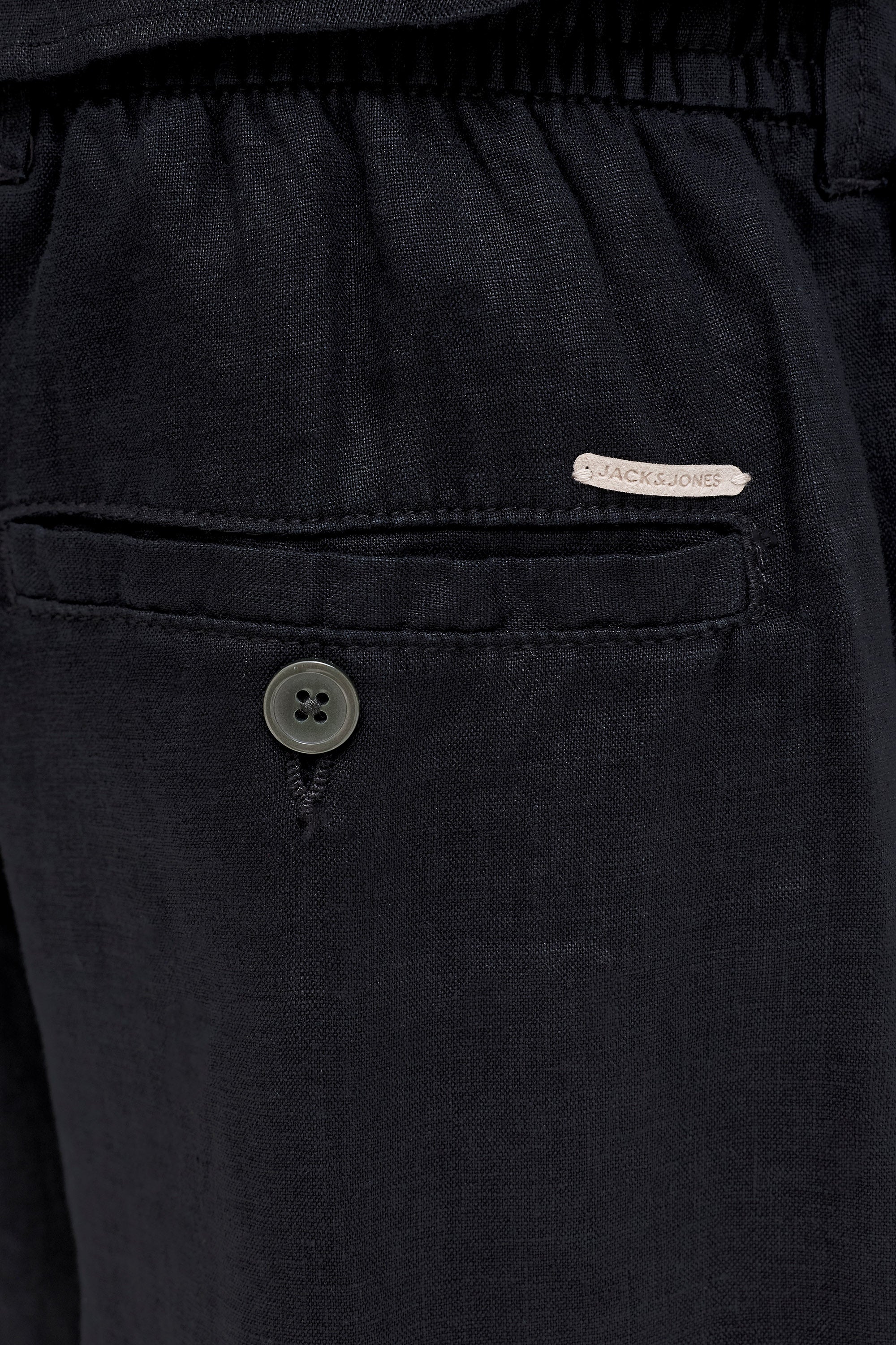 JPSTKARL Chino Leinenhose - Black