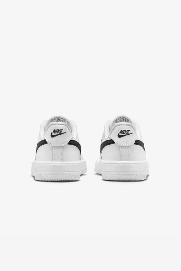 Force 1 Kids Sneaker - White + Black