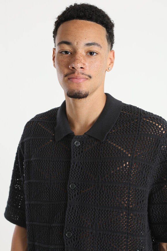 JORRETIRO chemise en crochet - Black