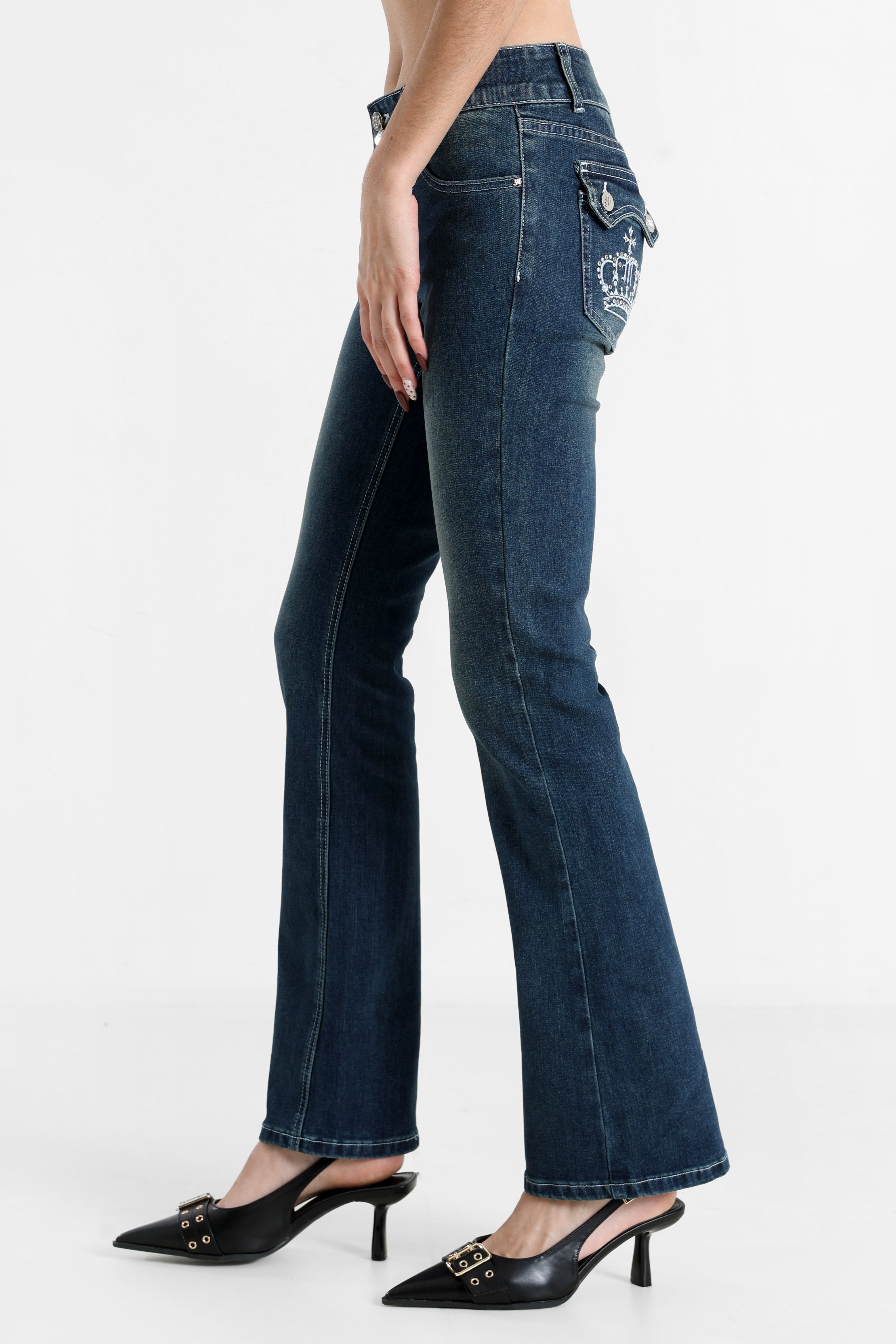 Jeans flare - Denim blu scuro
