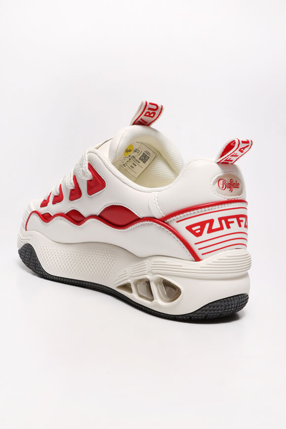 Vegan Hero Skate Plateau Sneaker - White + Red