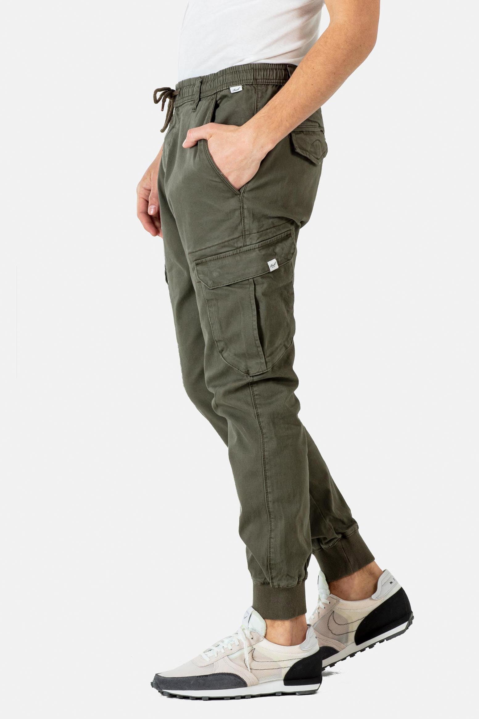 Reflex Rib jogger pant cargo - Olive