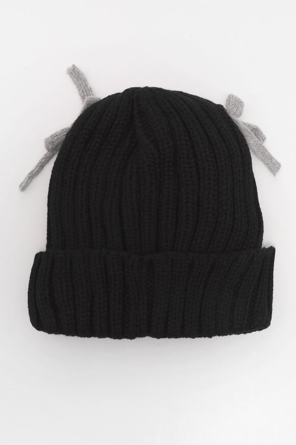 Mohair Beanie - Black