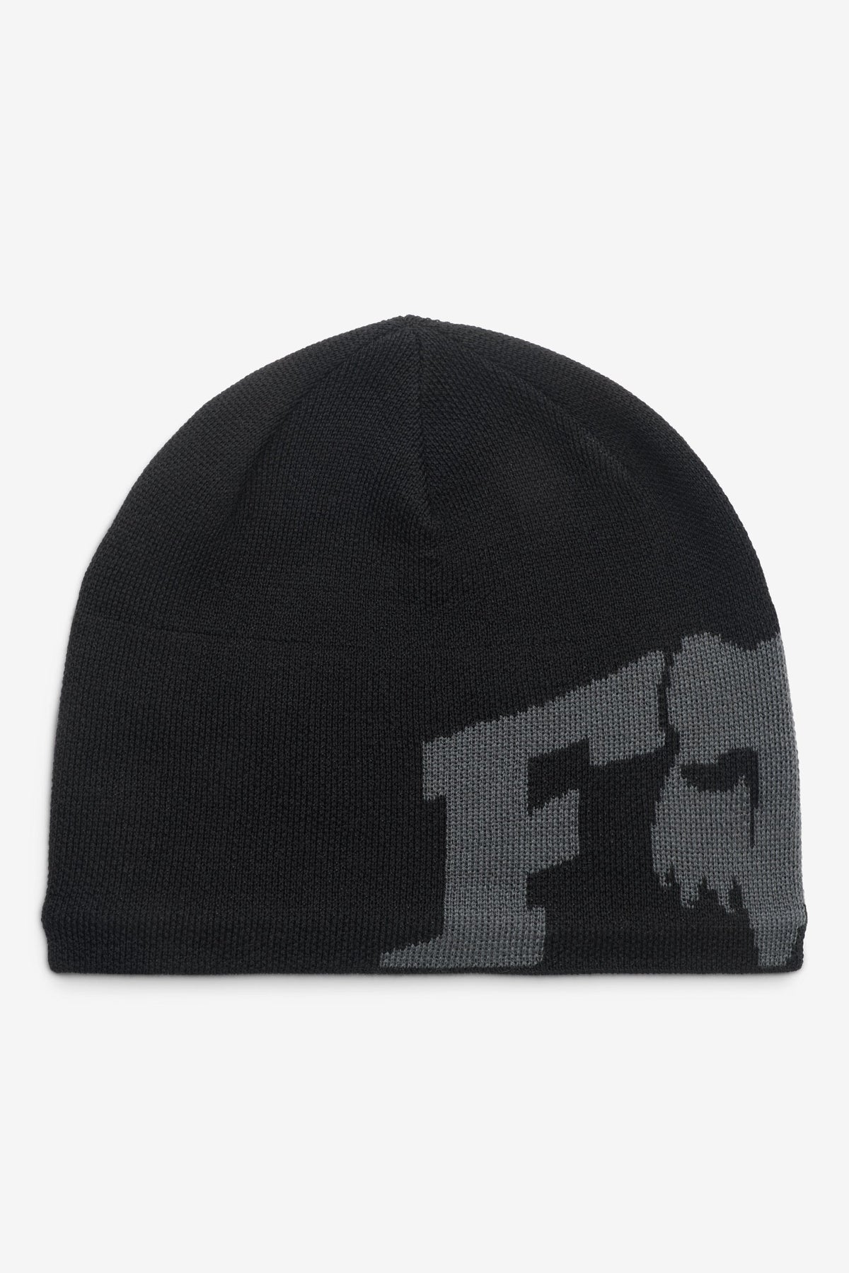 F Head X Beanie - Black + Dark Grey