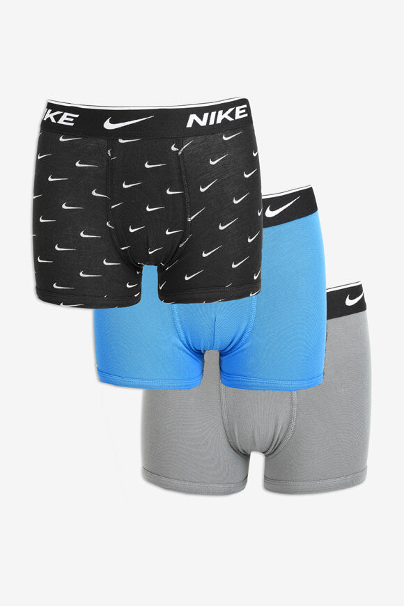 Set of 3 boxers - Cool Grey + Black + Blue