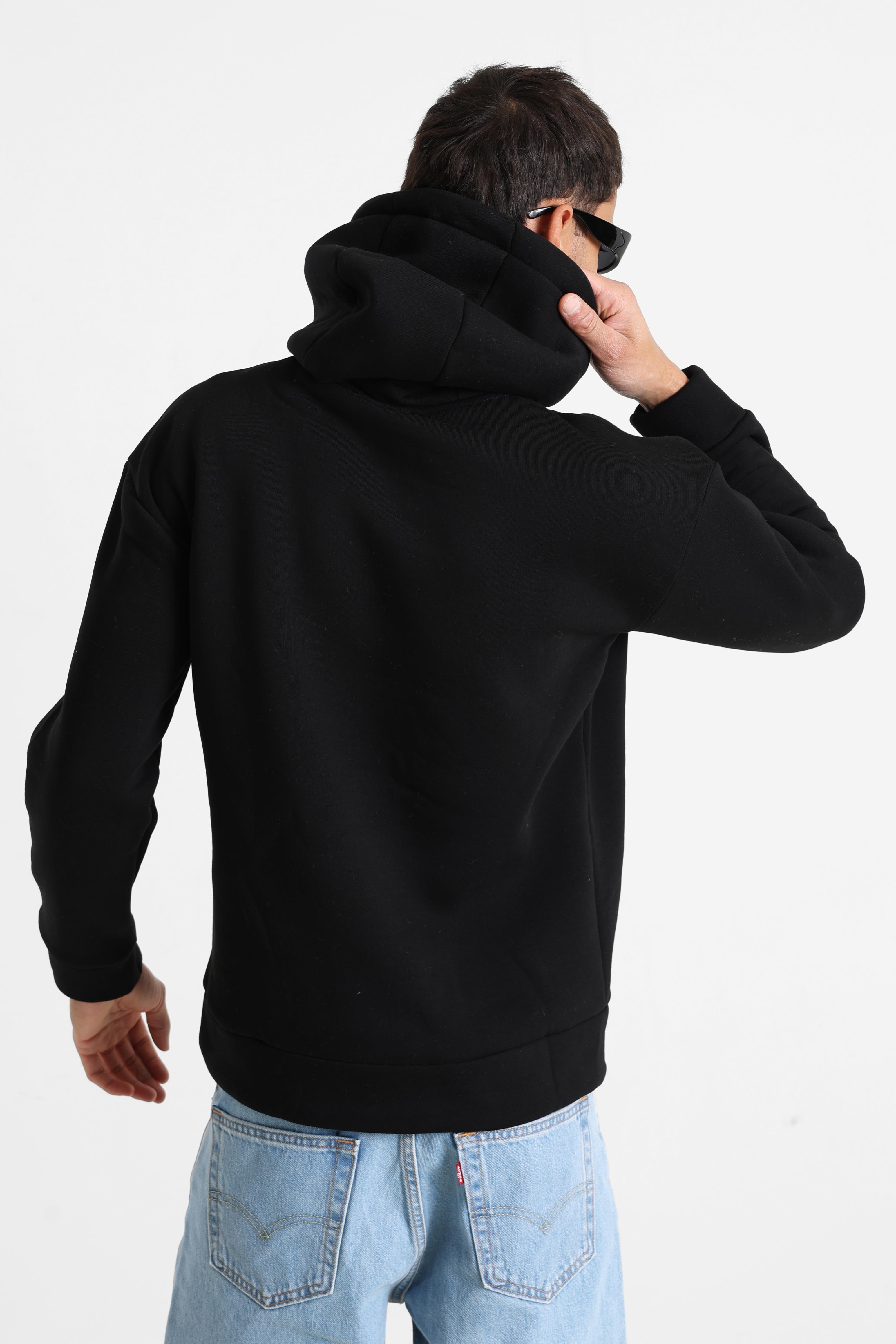 Heart hooded sweatshirt - Black