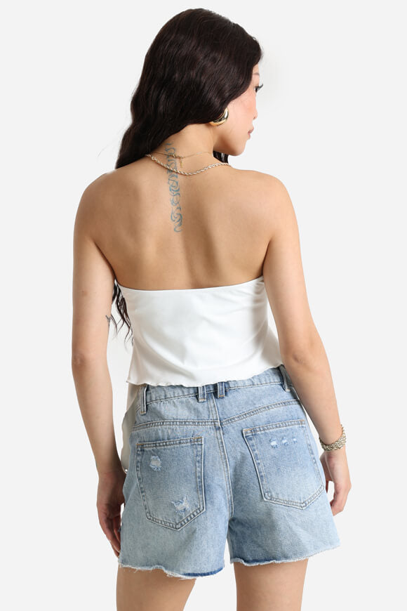 Bandeau Crop Top - Ecru