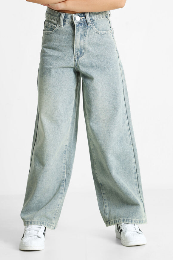 Baggy Fit Jeans - Blau Used
