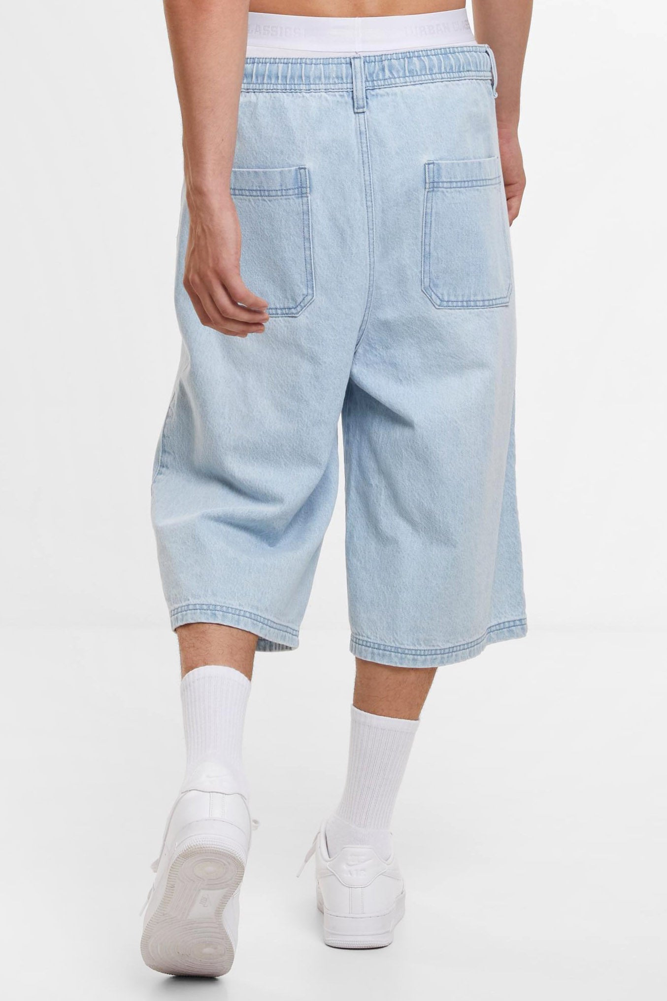 Jeans Bermudashorts - Light Blue Washed