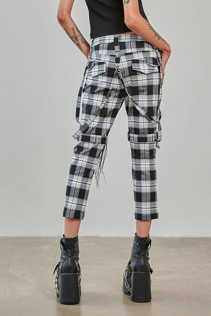 Nocturne Buckle 3/4 Hose - Black + White