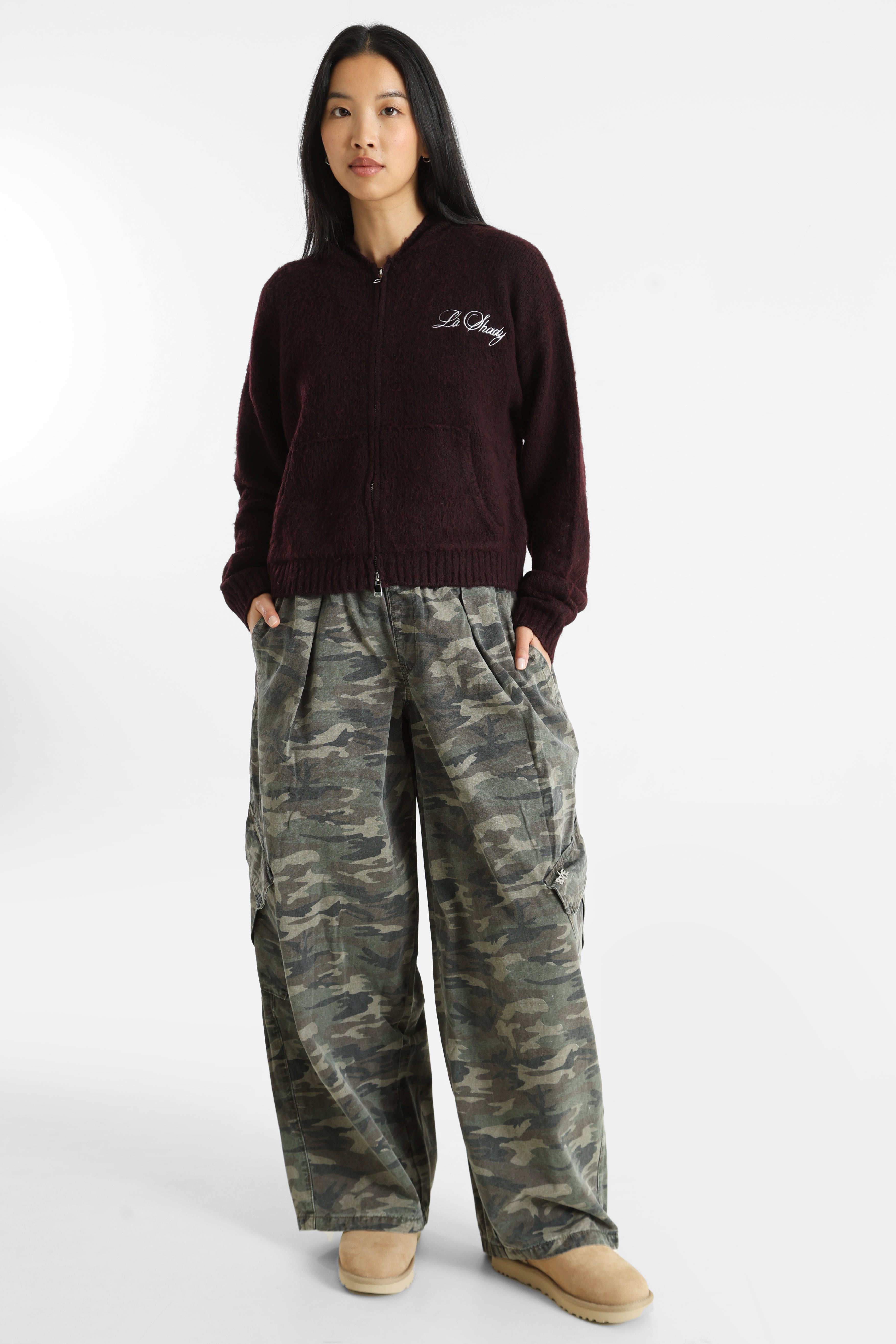 Cardigan oversize - Bordeaux