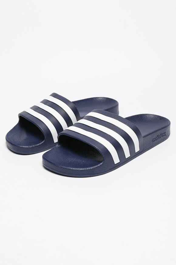 Adilette Aqua Pantoletten - Dunkelblau