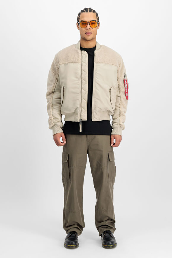 Sherpa Bomberjacke - Organic Beige