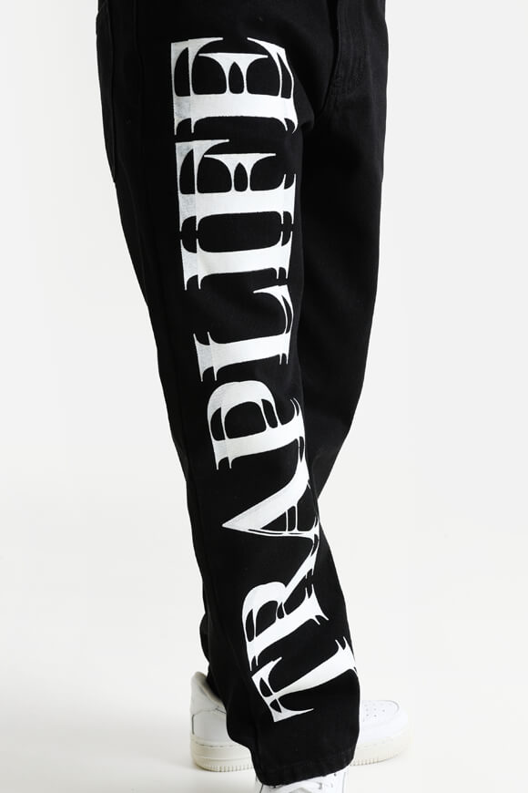 Jeans a taglio dritto - Nero + Bianco