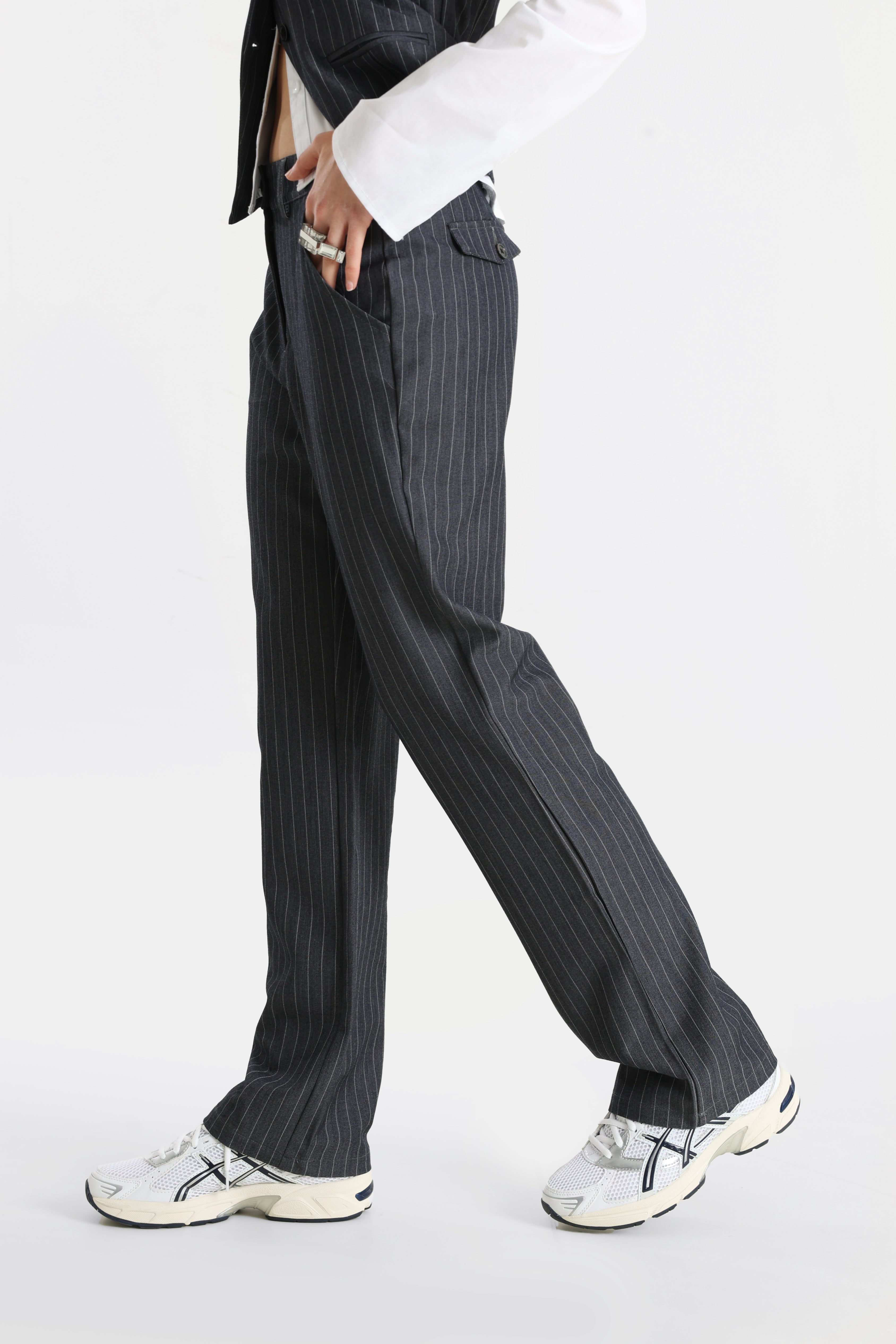 Stoffhose - Dunkelgrau