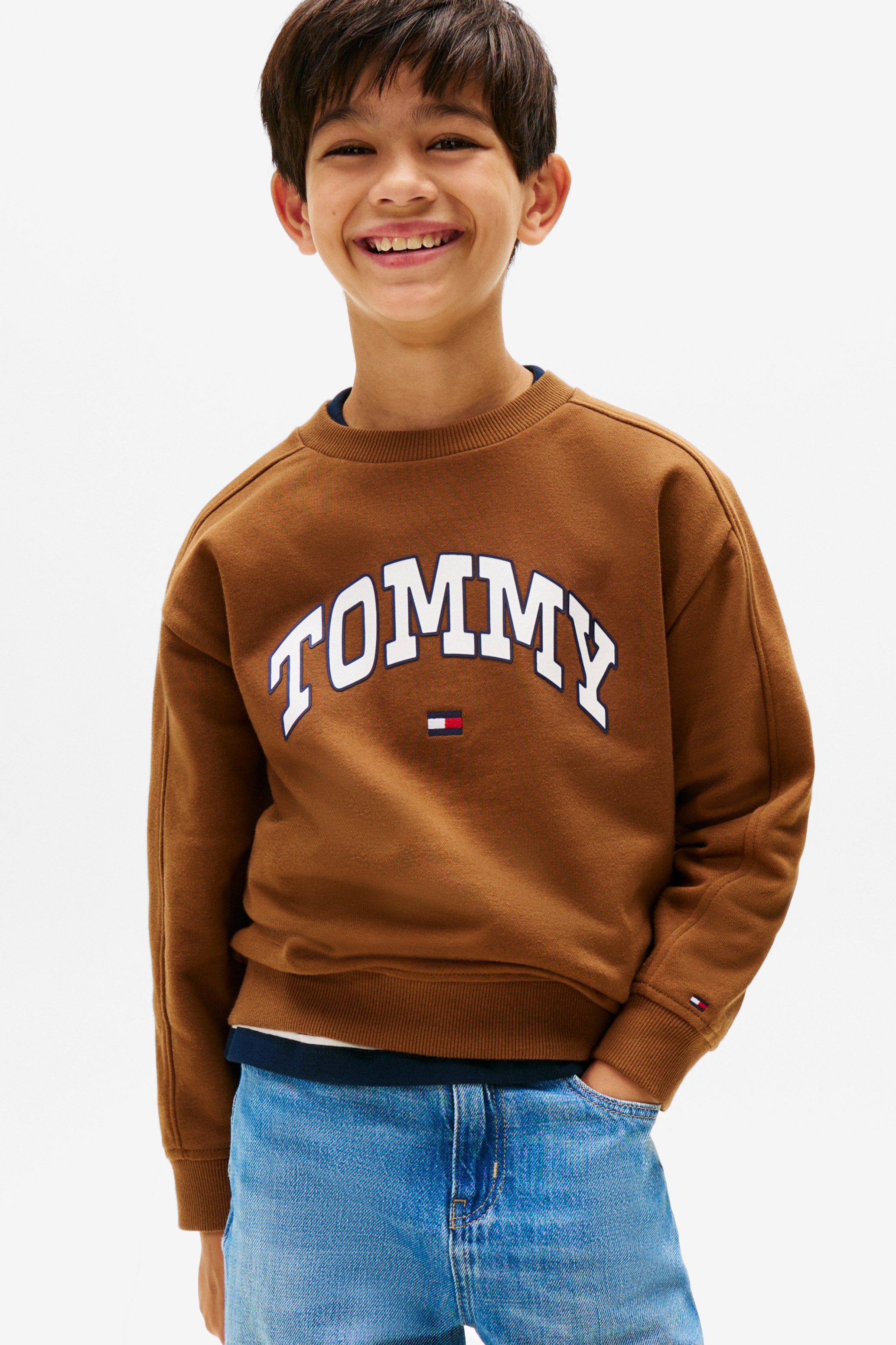 Varsity Raised Sweatshirt - Pecan Nut