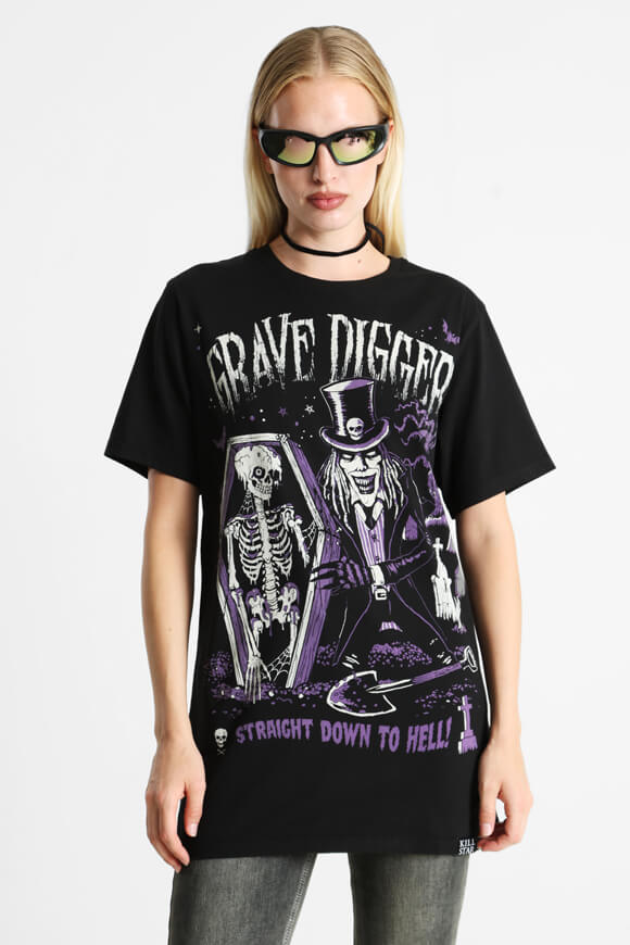 Grave Digger Long T-Shirt - Black