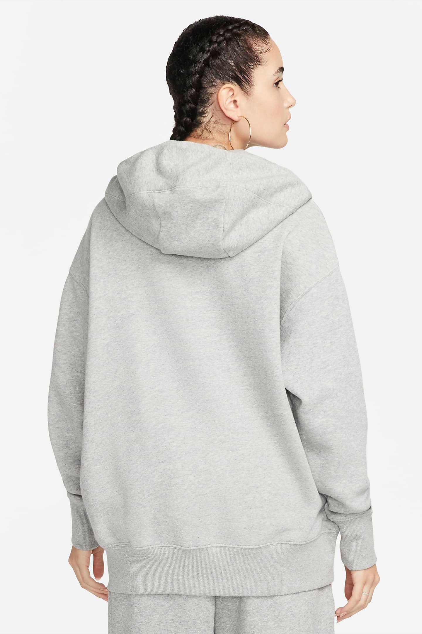 Sportswear Phoenix Fleece felpa ampia con zip e cappuccio - Grey Heather