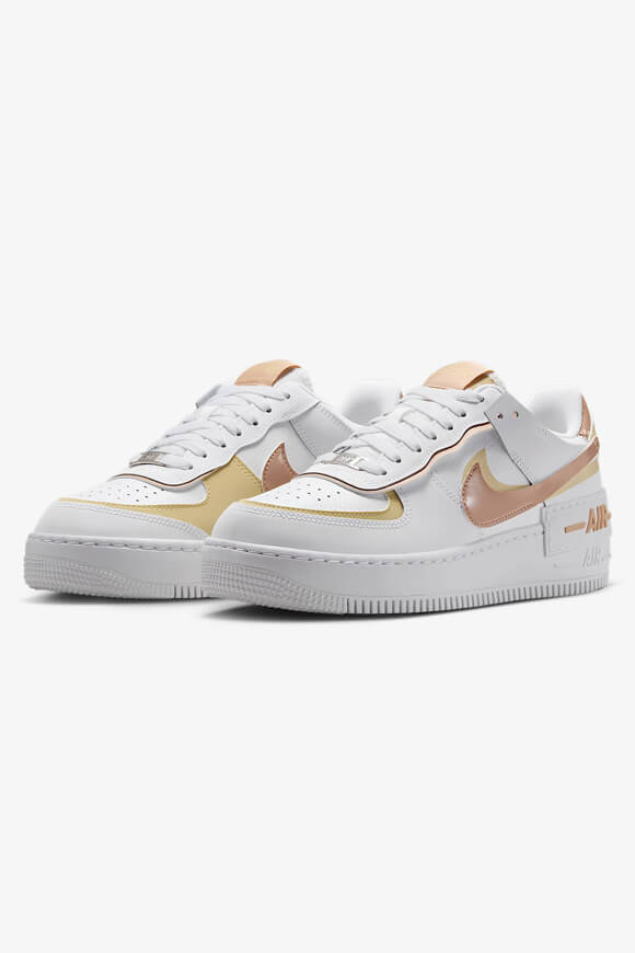 Air Force 1 Shadow Sneaker - White + Hemp