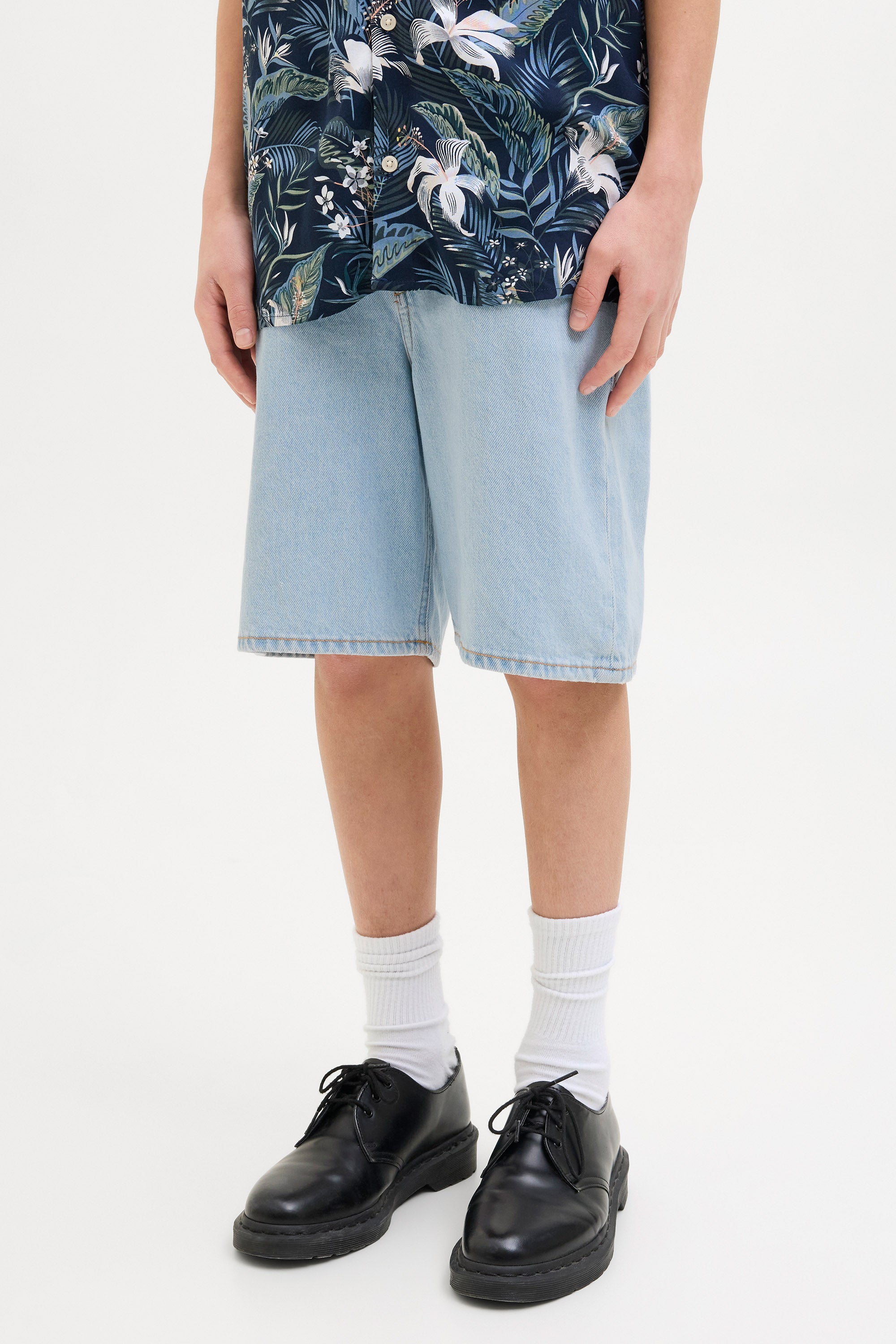 Short Tony in denim - Blue Denim