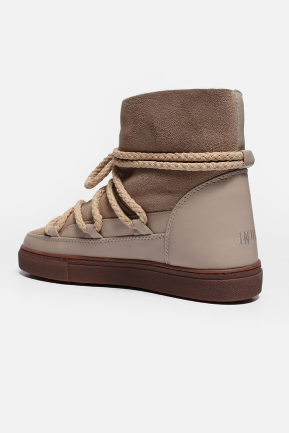 Lined winter ankle boot - beige