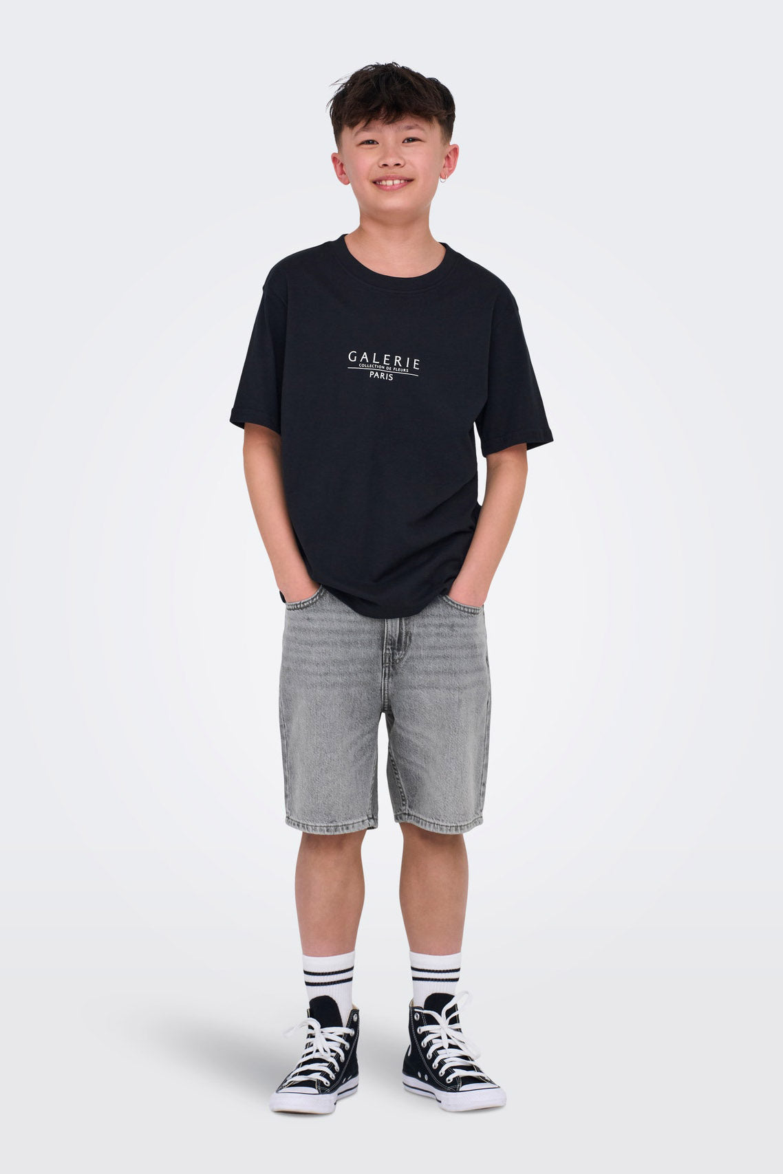 OSJEDGE denim shorts - Medium Grey Denim