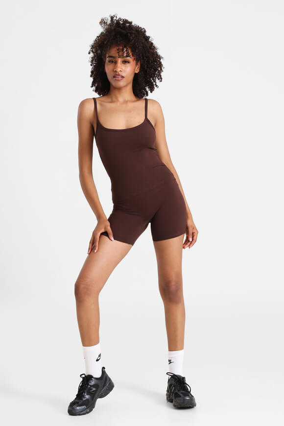 Crop Trägertop - Dunkelbraun