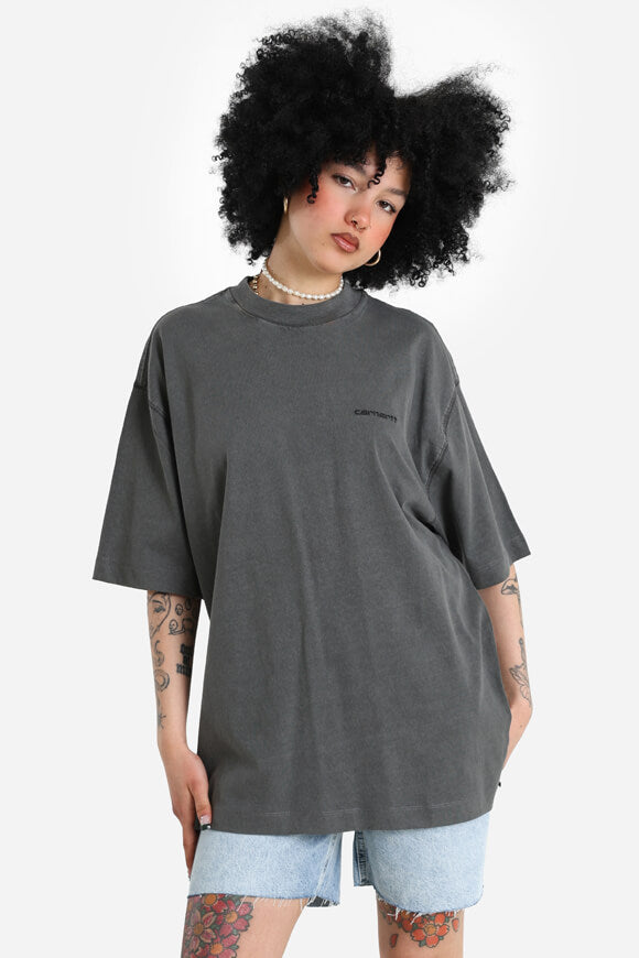 Maglietta oversize Lumo - Nero tinto in capo