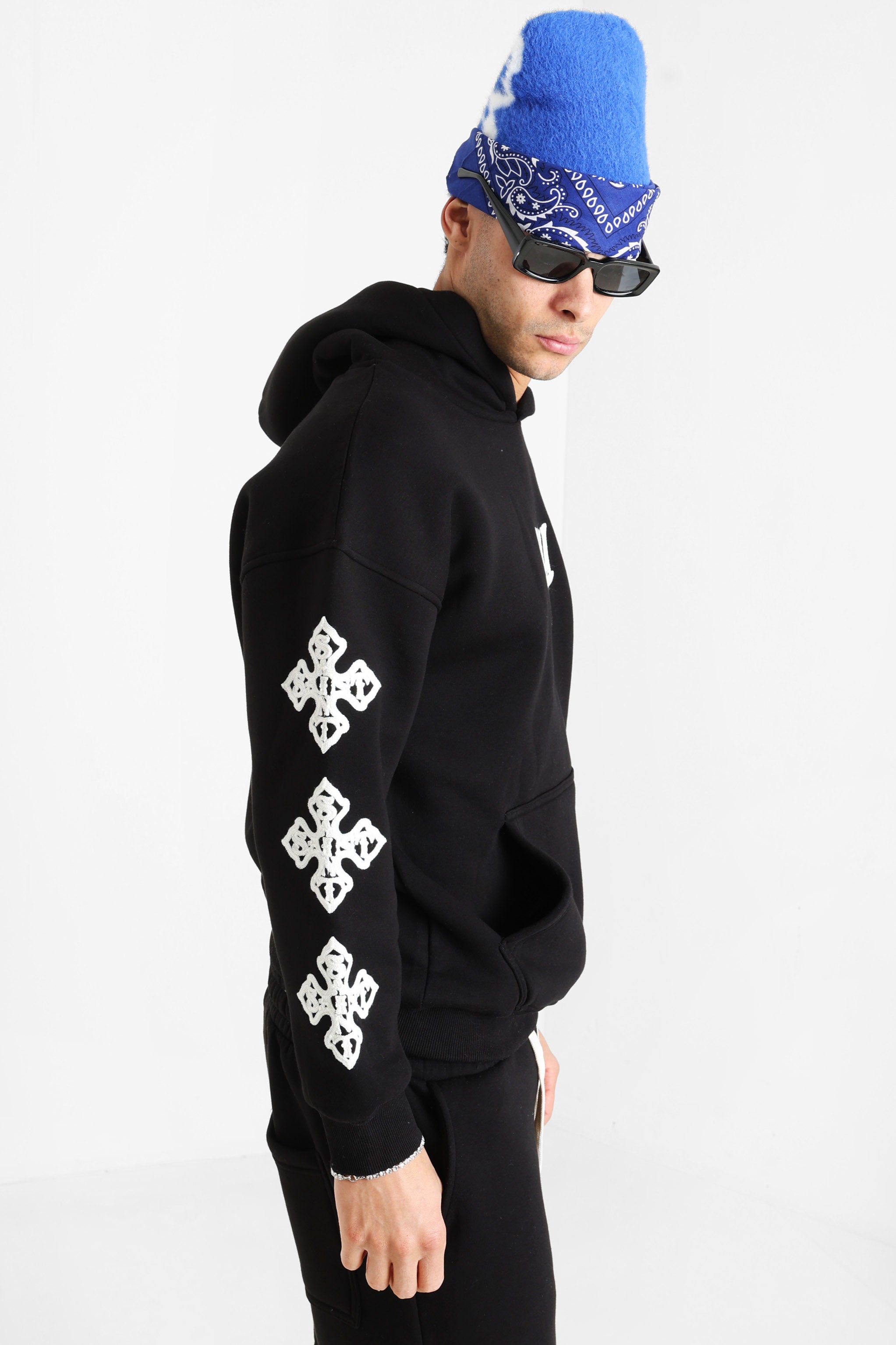 Kapuzensweatshirt - Black