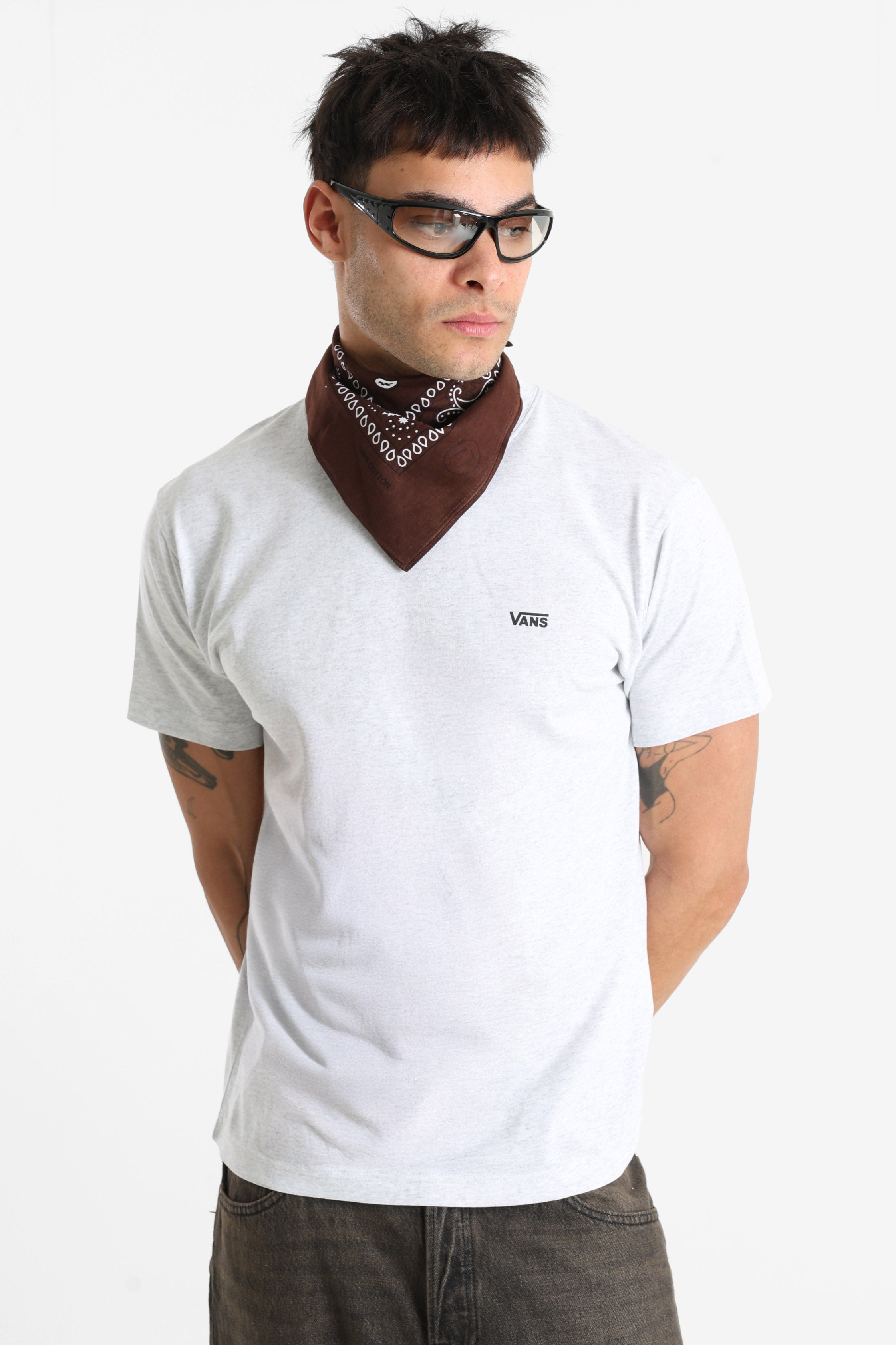 Left Chest T-Shirt - Light Grey Heather