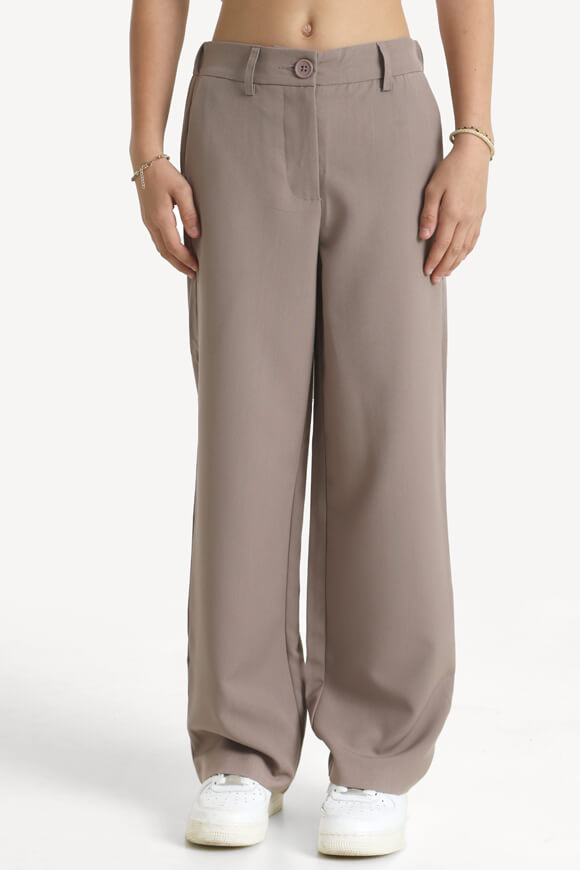 Pantalon à jambes larges - Taupe