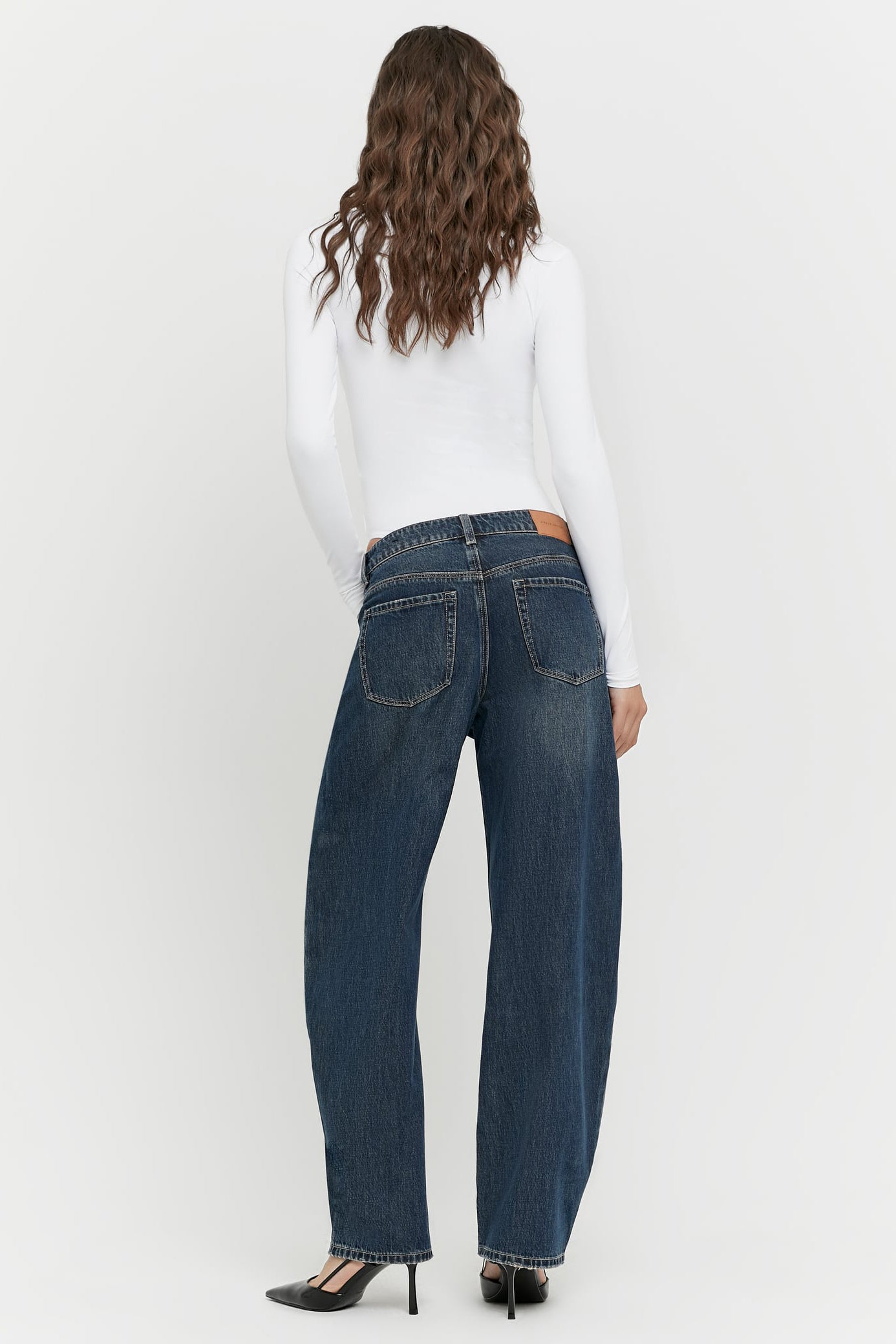 Jeans a gamba larga - Dark Blue Washed
