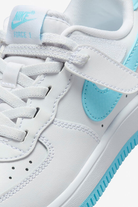 Sneaker Air Force 1 EasyOn per bambini - Bianco + Blu Acquario