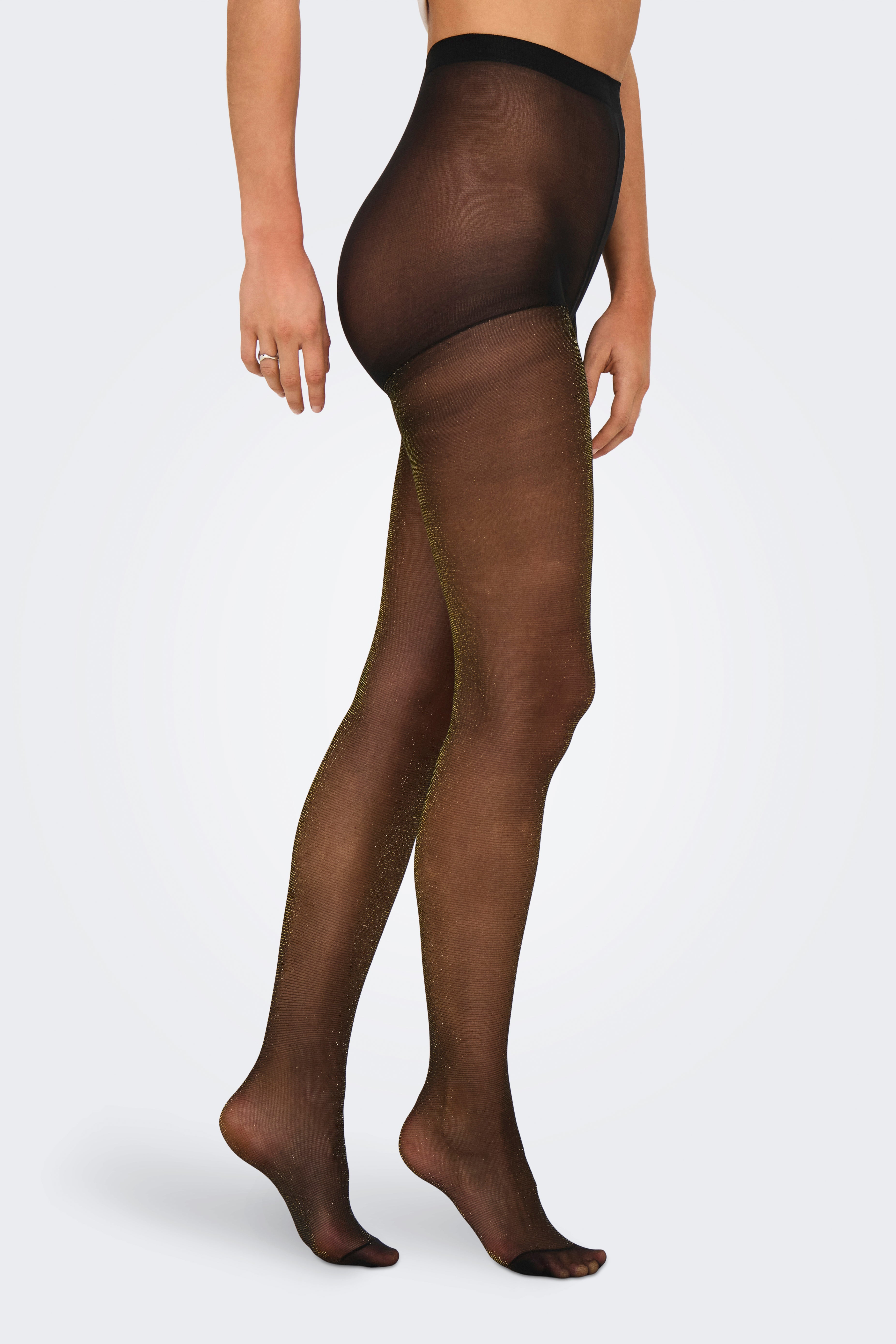 ONLLEA LUREX Strumpfhose 20 DEN - Black + Gold