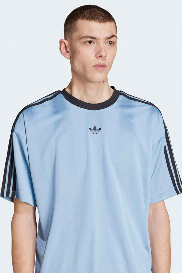 Jacquard Jersey T-Shirt - Ash Blue