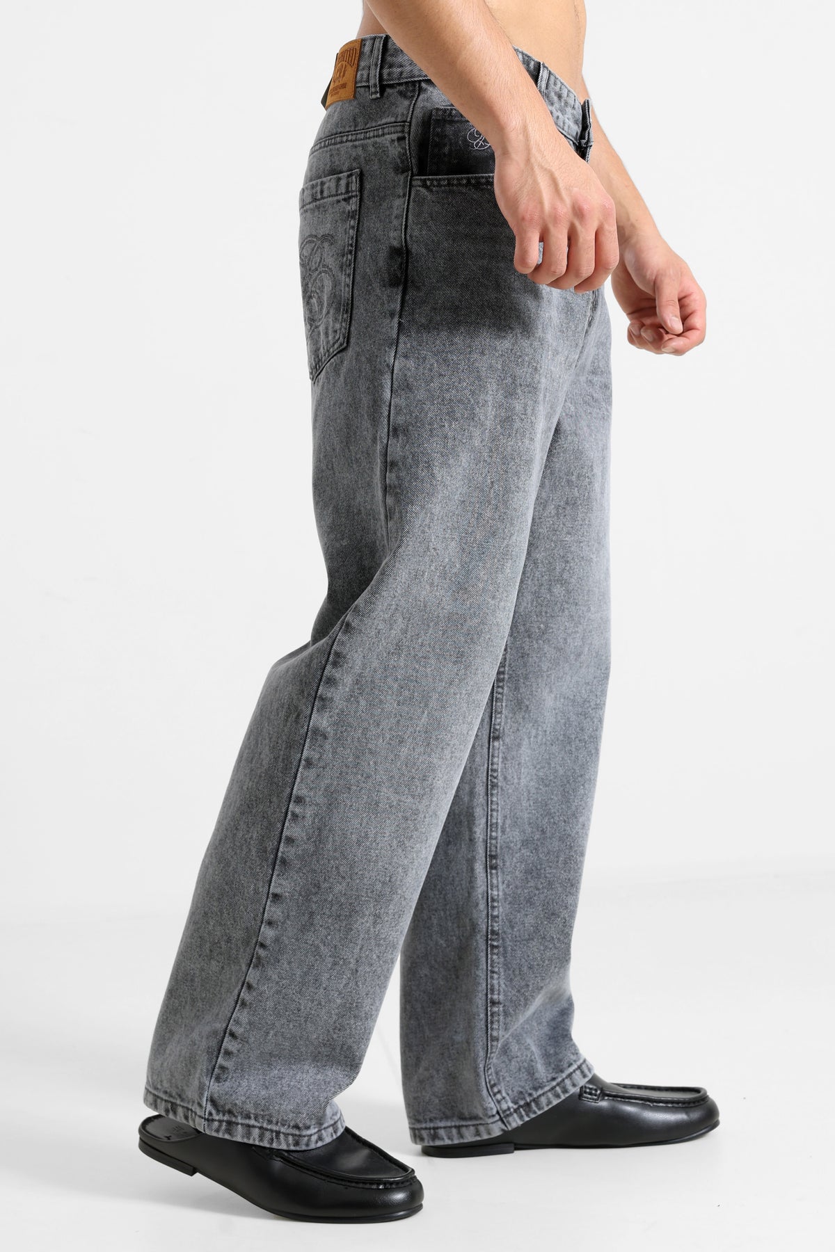 Milano jean relaxed fit - Dark Grey Washed