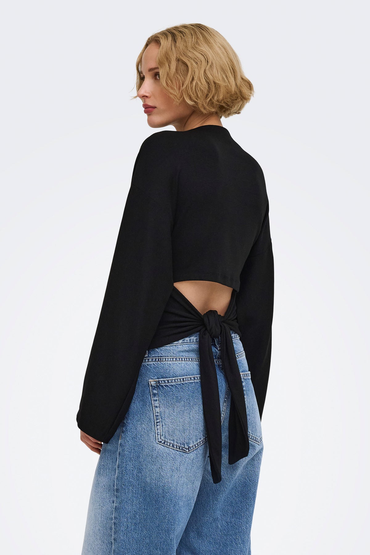ONLESTRID long-sleeve shirt - Black