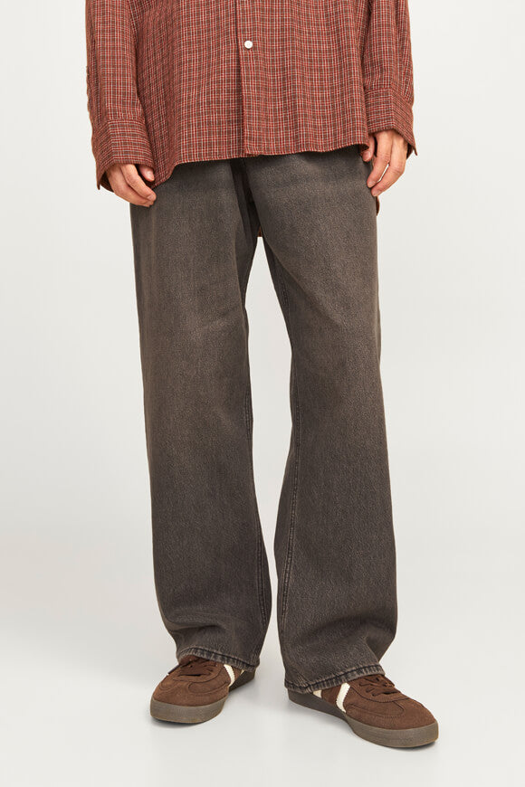 Ron Extra Baggy Fit Jeans L32 - Grey + Brown