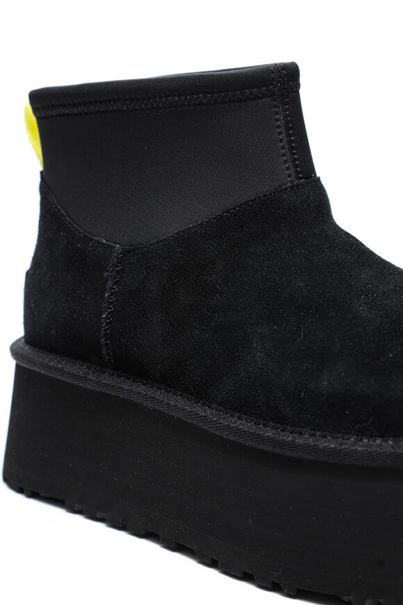 Classic Mini Dipper gefütterte Plateau Stiefelette - Black