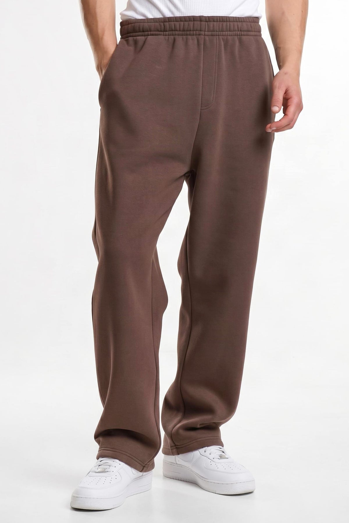 Fluffy Sweathose - Chocolate Brown