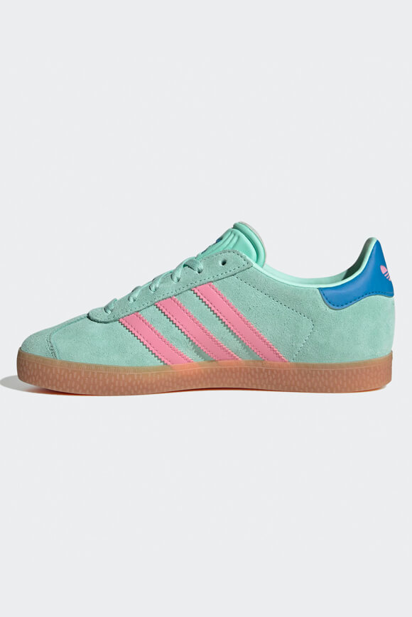Sneaker Gazelle - Menta chiara + Rosa Bliss + Blu brillante