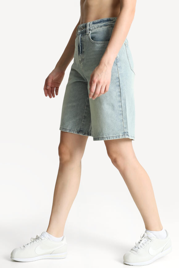 Pantaloncini di jeans - Azzurro lavato