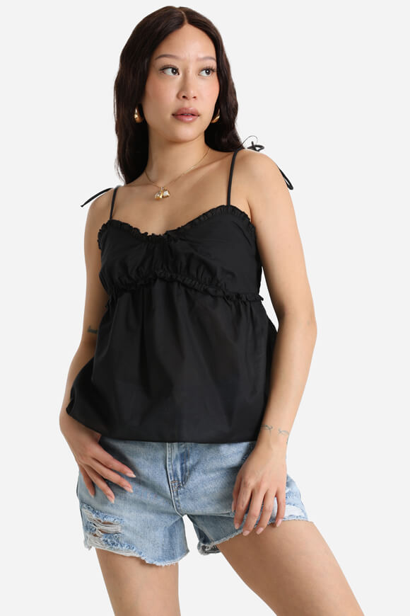 Top con cinturino - nero