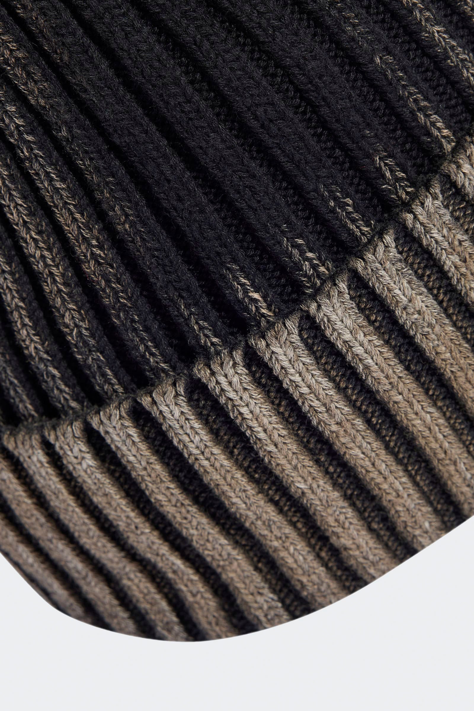 Beanie - Black + Stone Khaki