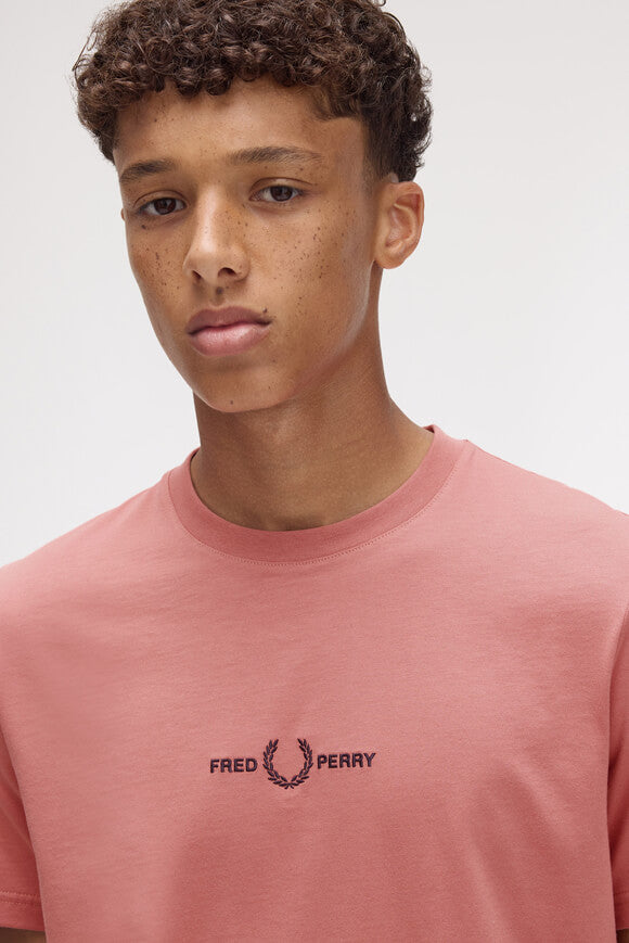 Embroidered t-shirt - Putty Pink