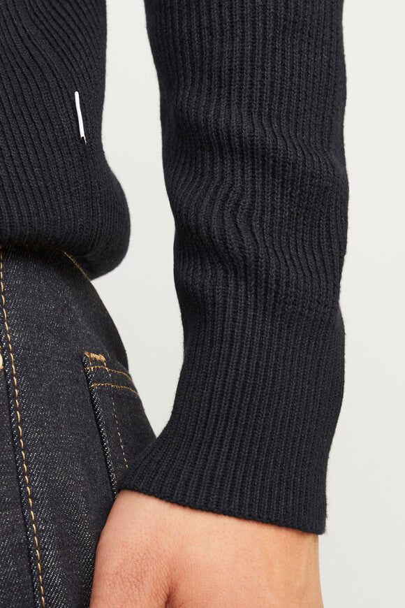 JJEPERFECT maglione in maglia a coste - Black